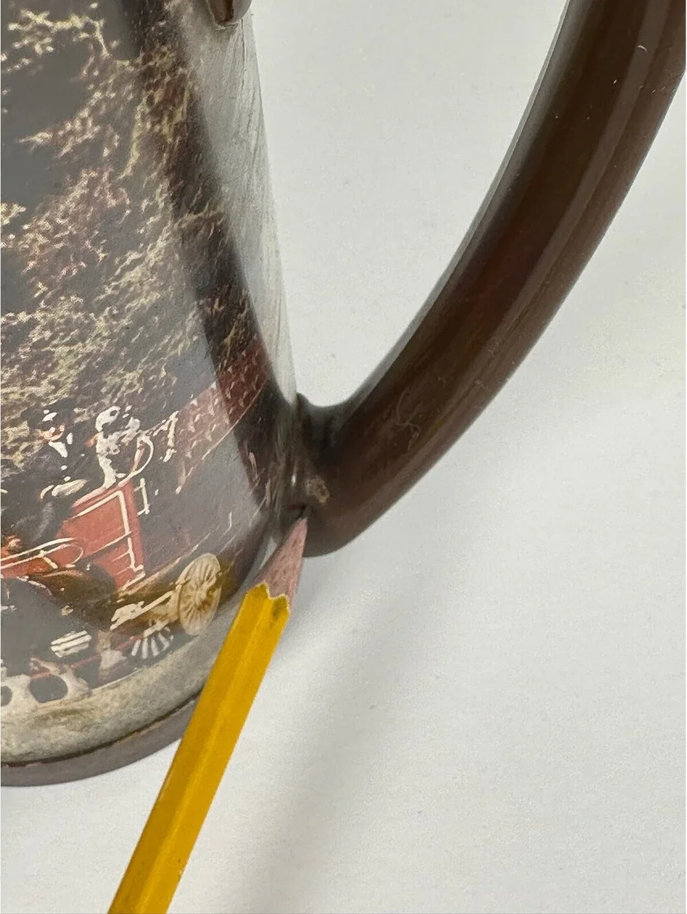 Vintage Thermo-Serv Horse Carriage Plastic Beer Mugs Set of 2 C-11